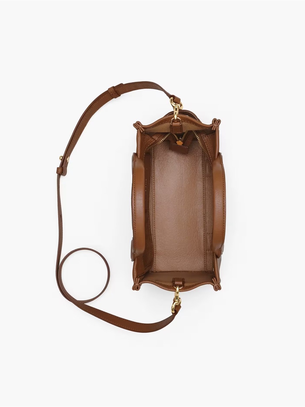 Marc Jacobs The Tote Bag Small Pebbled Leather in Cognac NWT - Picture 12 of 15